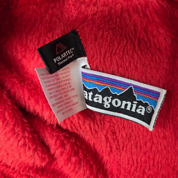 Patagonia Re-Tool Snap T Fleece Womens Medium Red Polartec Jacket - Picture 8 of 8